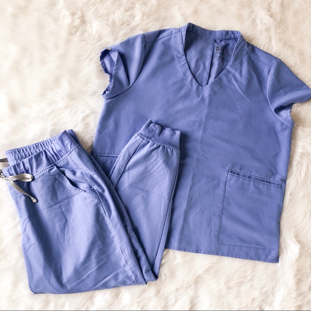 Figs scrubs in ceil blue! Jogger scrubs 💁🏼‍♀️